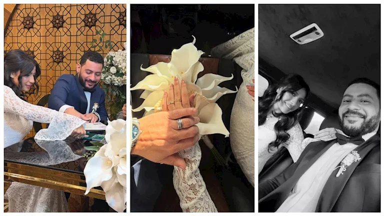المخرج محمد سلامة يحتفل بعقد قرانه على فتاة من خارج الوسط الفني- صور