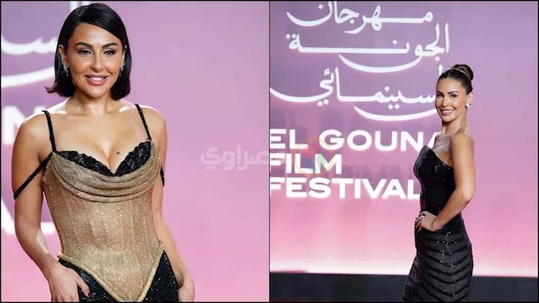 بالصور| مي سليم وميس حمدان على السجادة الحمراء لـ فيلم البارح العين ما نامت