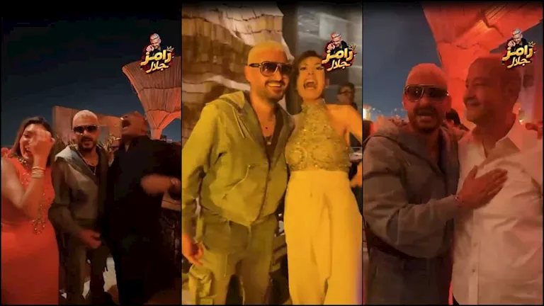 رامز جلال يهنئ عمرو أديب بعيد ميلاده ويمازح النجوم بمقالب طريفة